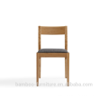 Modern and simple style bamboo dining chair with the Soft surface Solid bamboo dining furniture